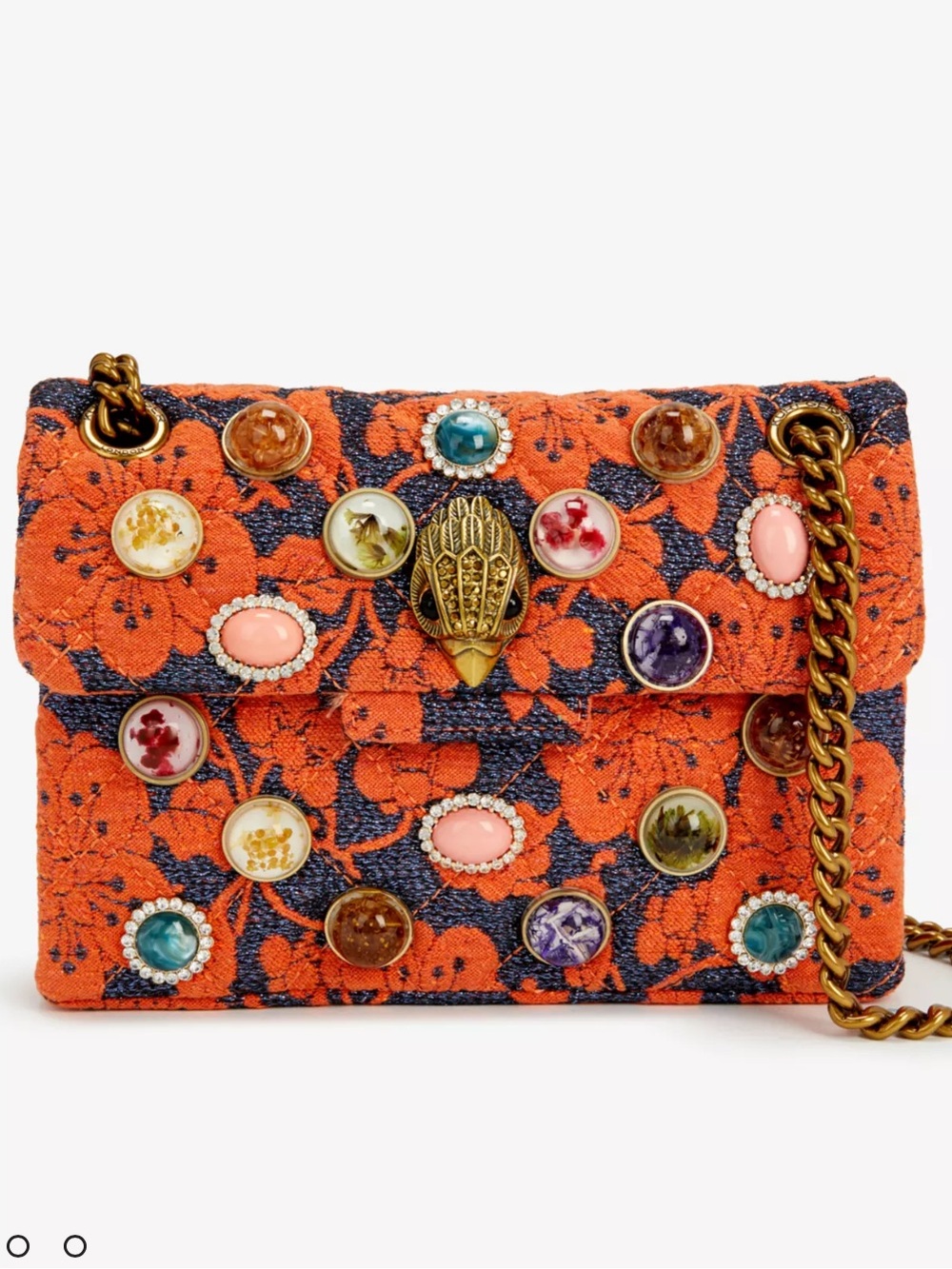 Mini Kensington embellished jacquard shoulder bag excellent condition!!!